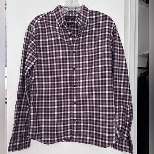 Banana Republic Plaid Camden Fit Luxe Flannel Shirt